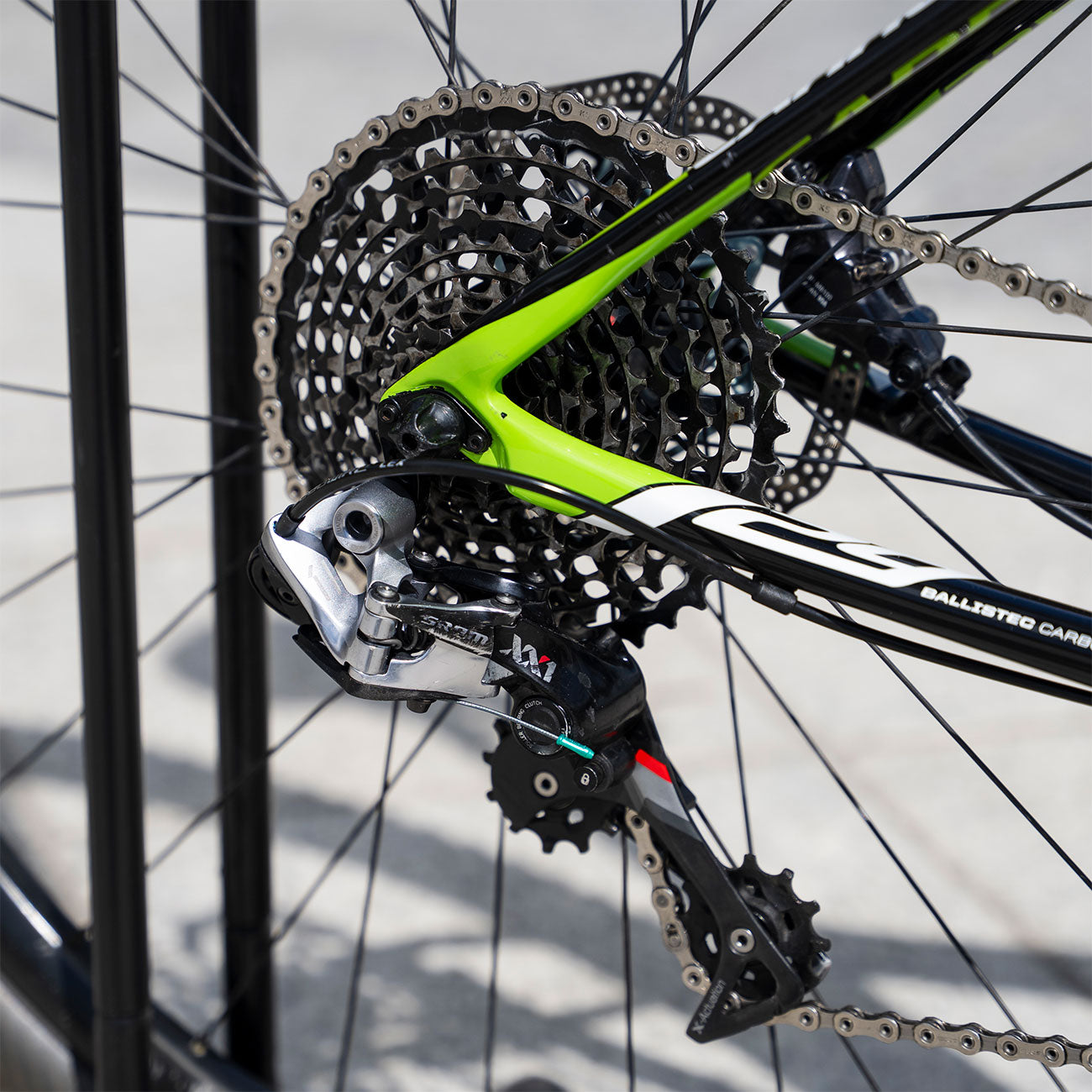 bicicletta in carbonio Cannondale f-si 29 team 2016 Usata foto dettaglio sram