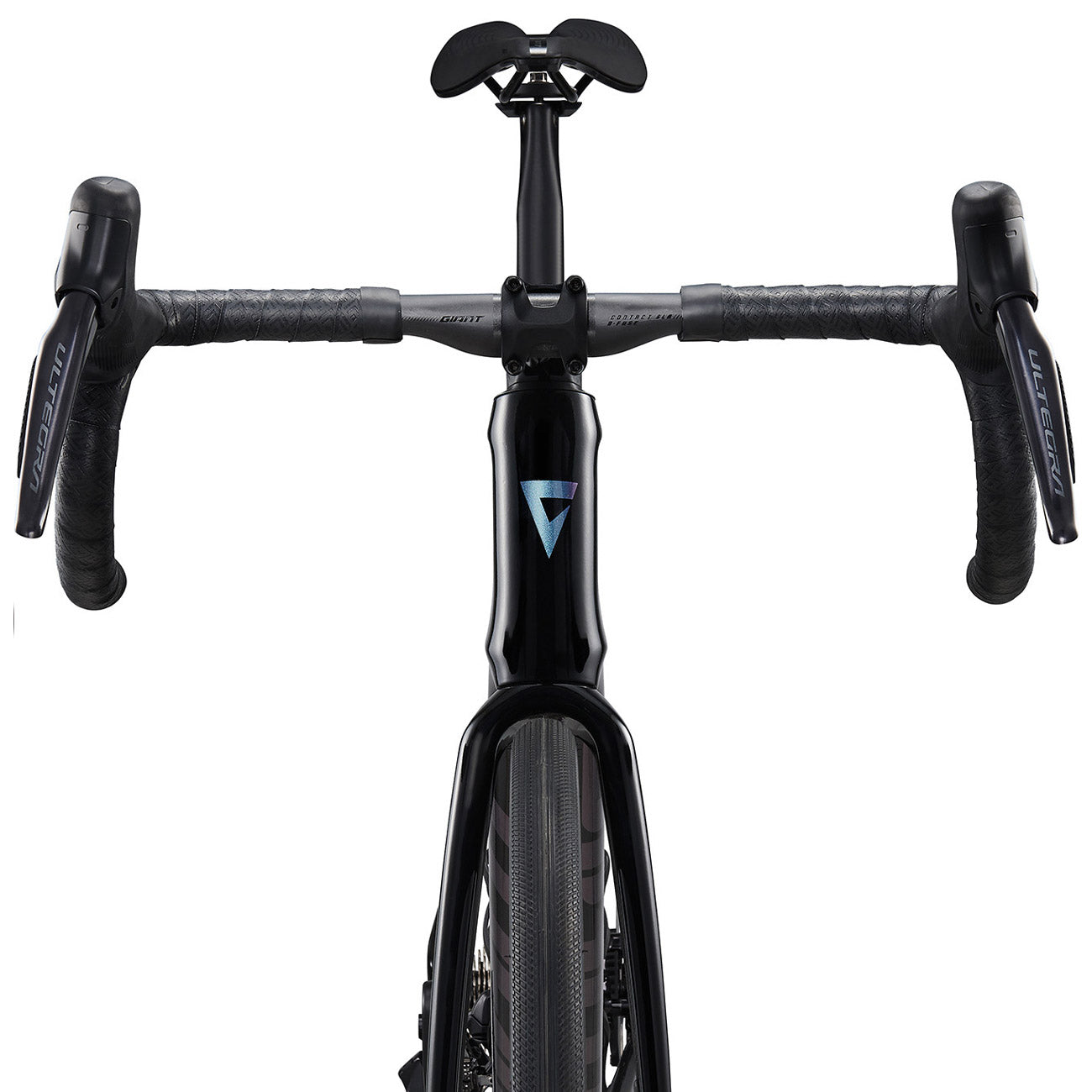 foto dettaglio bici da corsa frontale logo