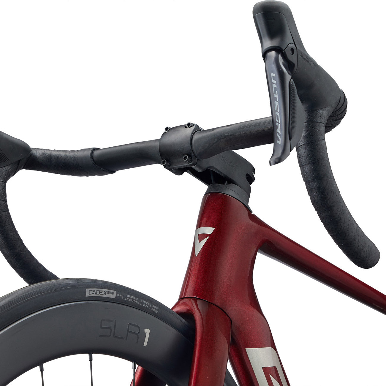 foto dettaglio logo frontale bicicletta da corsa