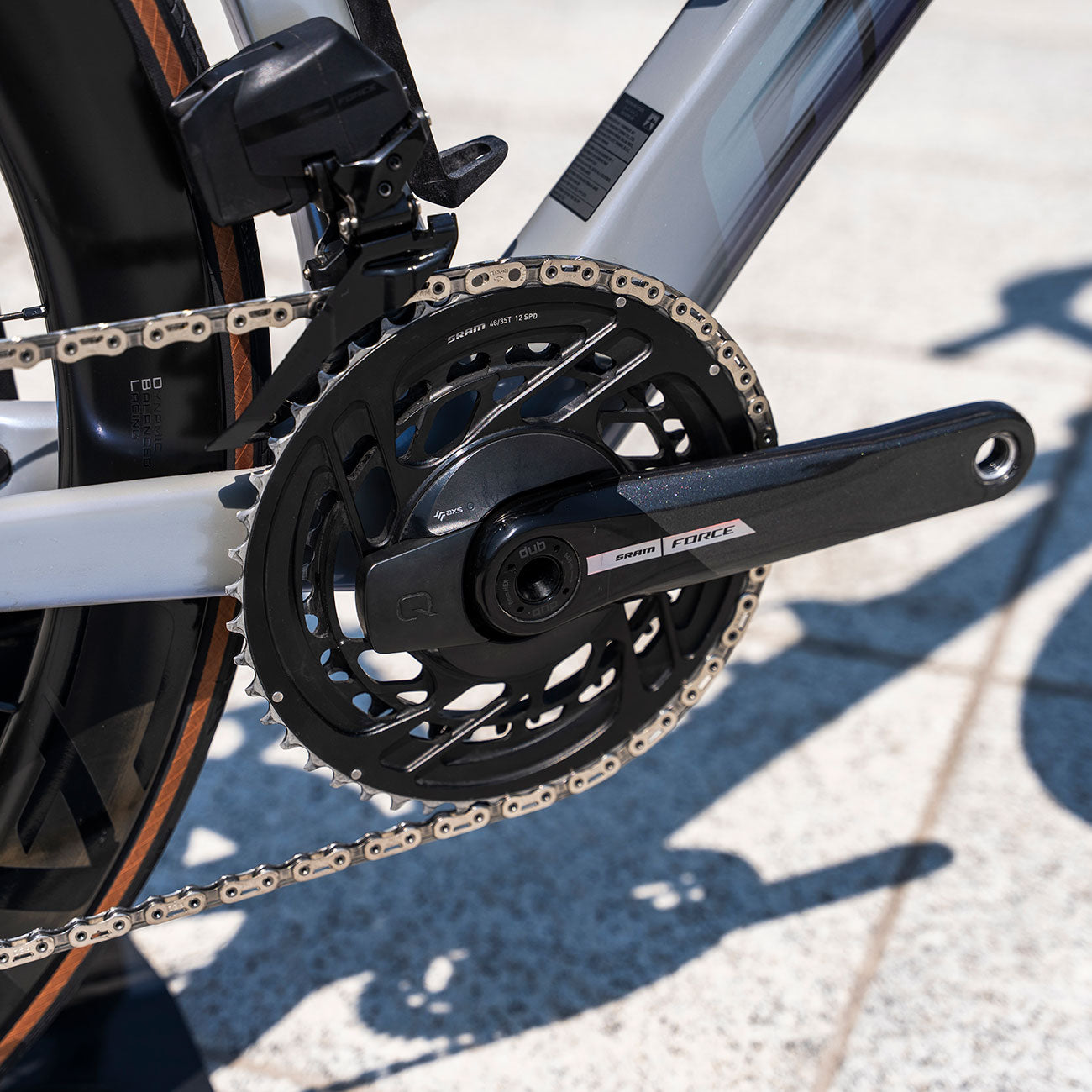 bicicletta carbonio Giant Propel Advanced SL 0 USATA taglia M dettaglio sram force axs d1 12v con powermeter Quarq