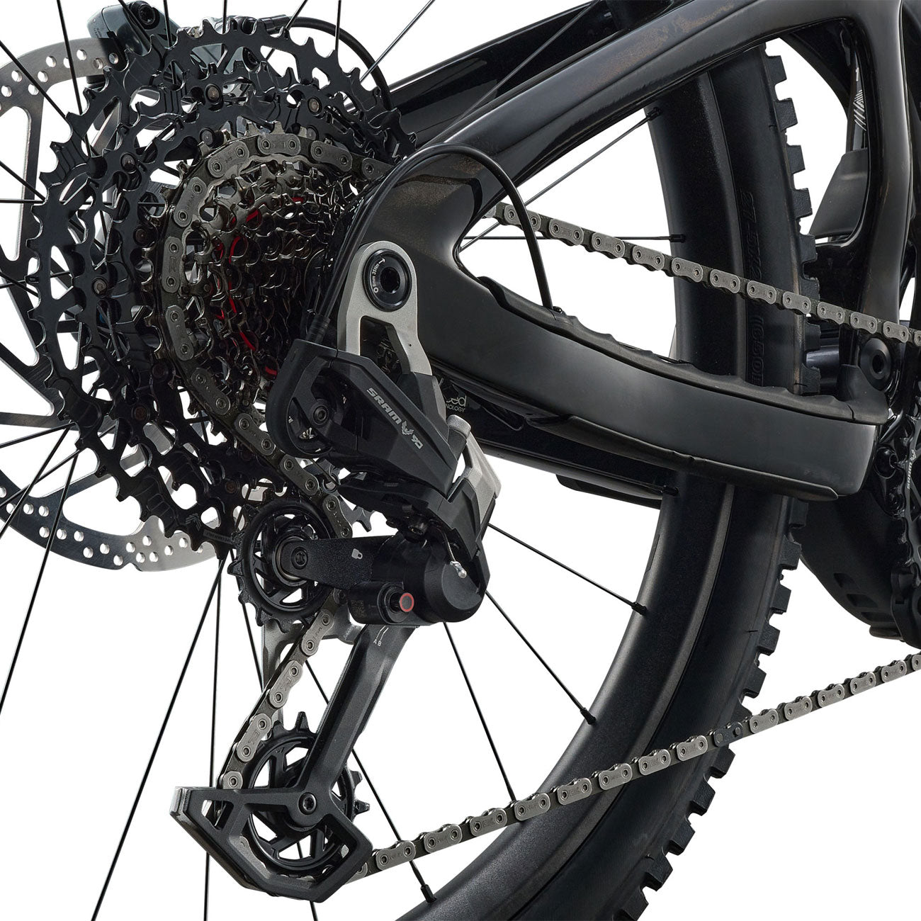 Foto dettaglio cambio posteriore sram eagle 90 bicicletta elettrica Giant Reign Advanced E+ 1