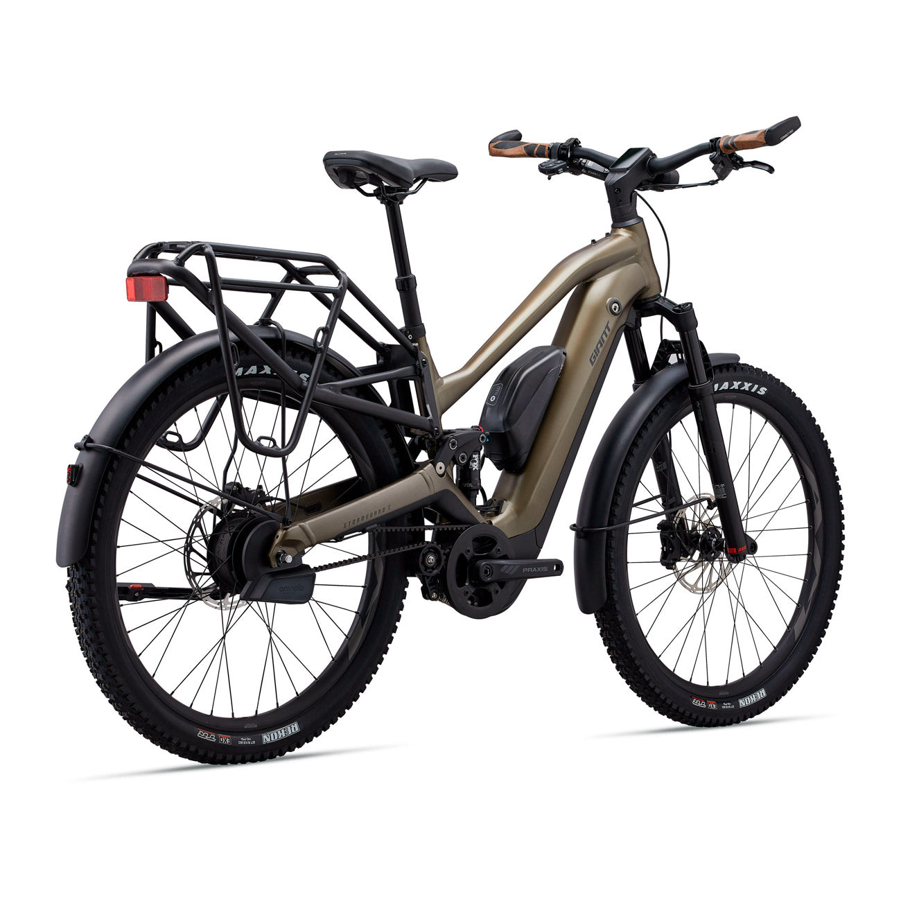 foto dettaglio retro bicicletta elettrica giant