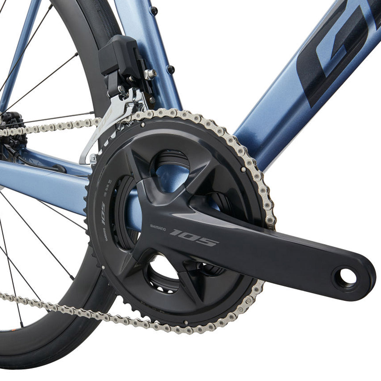 foto dettaglio bici da strada guarnitura shimano 105 12 velocità