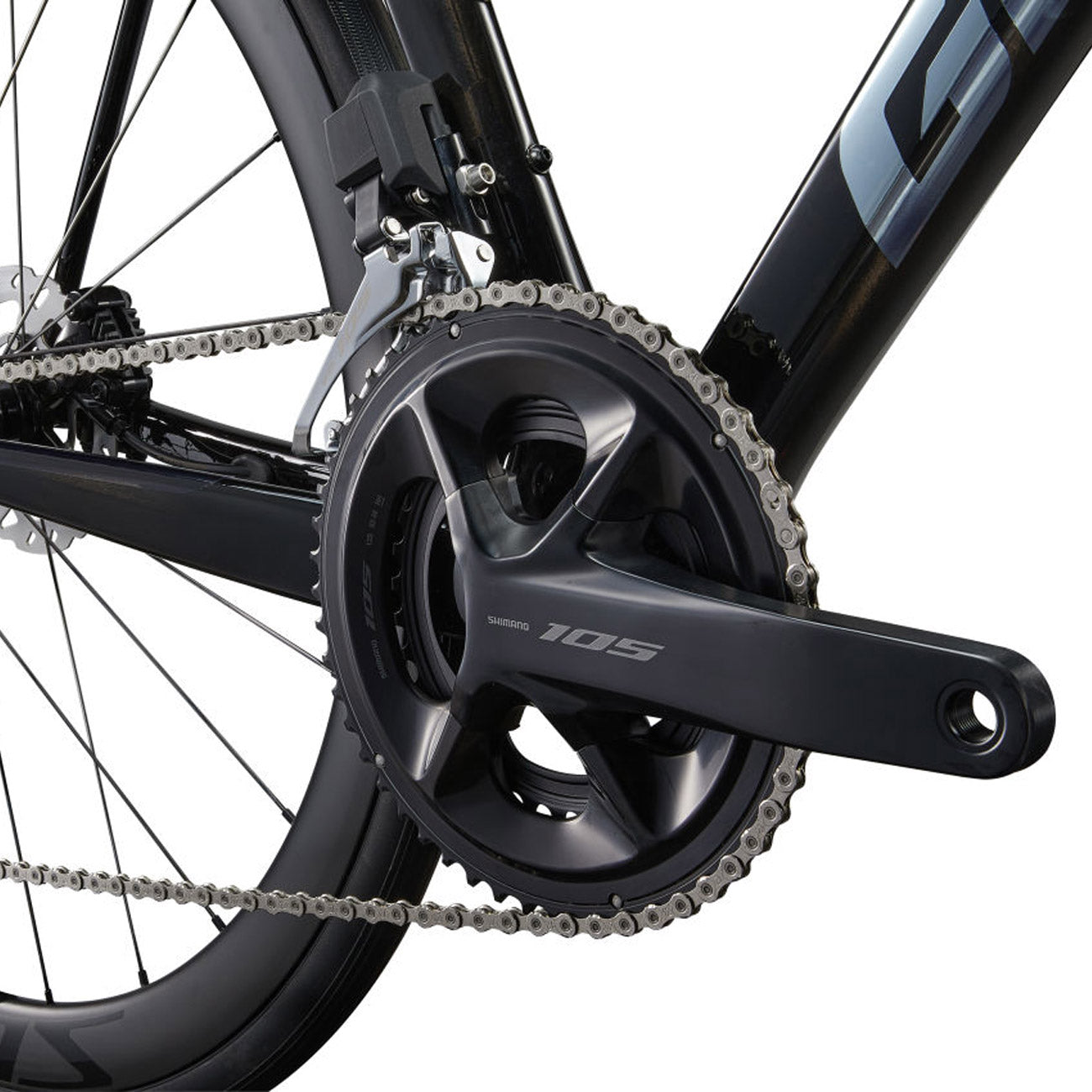 foto dettaglio bici da corsa guarnitura shimano 105 12v