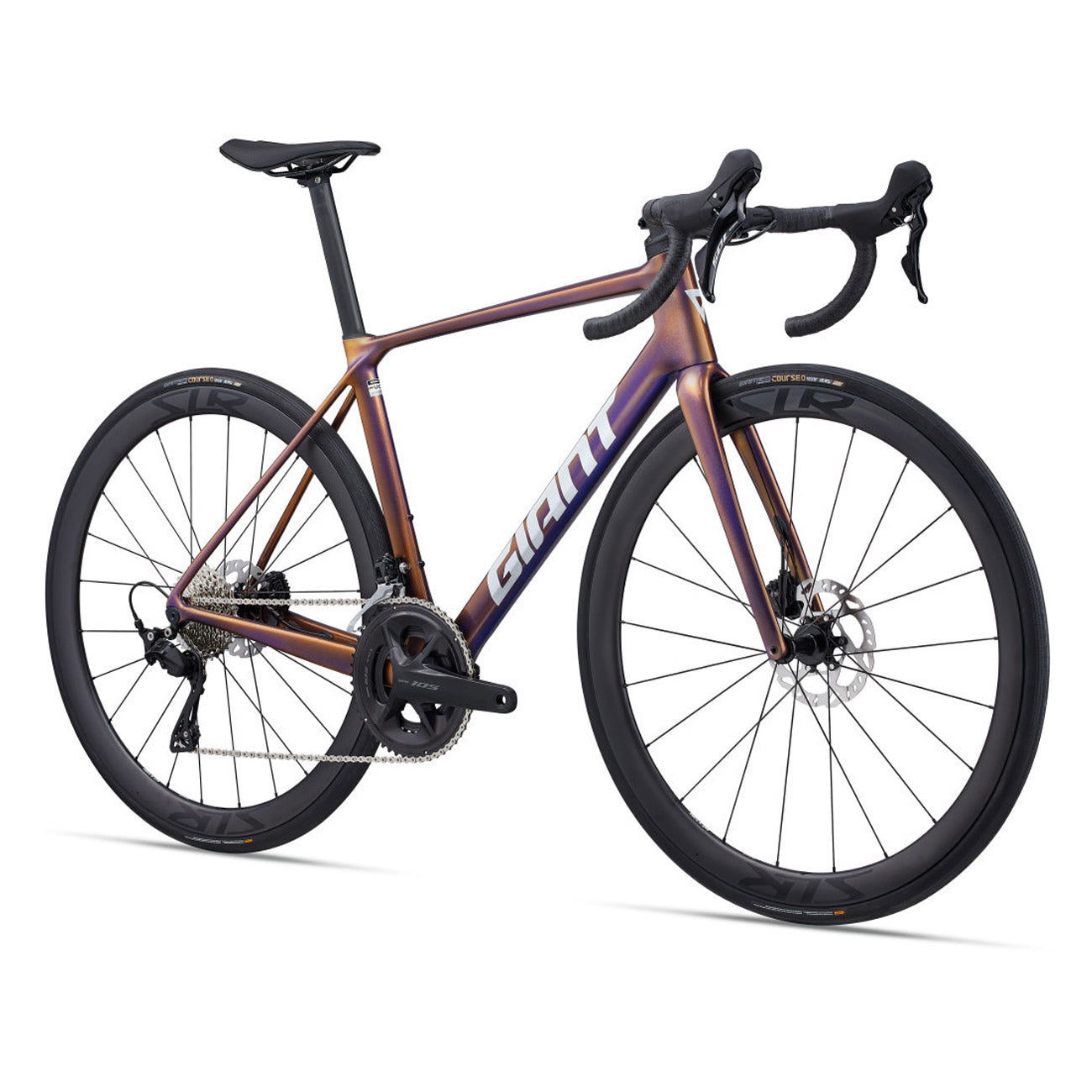 foto dettaglio bici da corsa giant advanced pro 2 2025 da corsa vista orizzontale bici