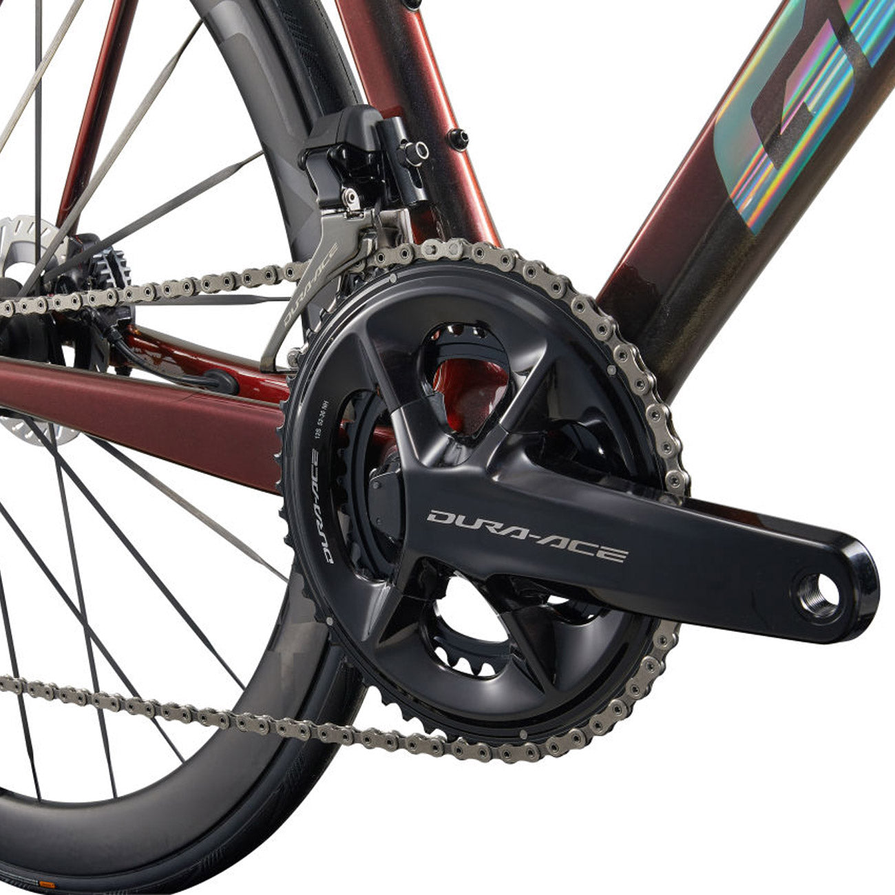 foto dettaglio bicicletta in carbonio