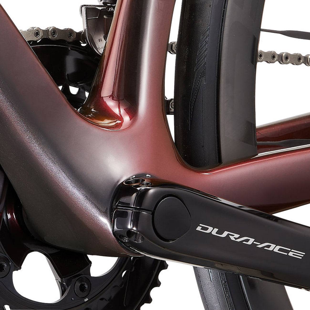 foto dettaglio bici giant misuratore di potenza shimano dura ace