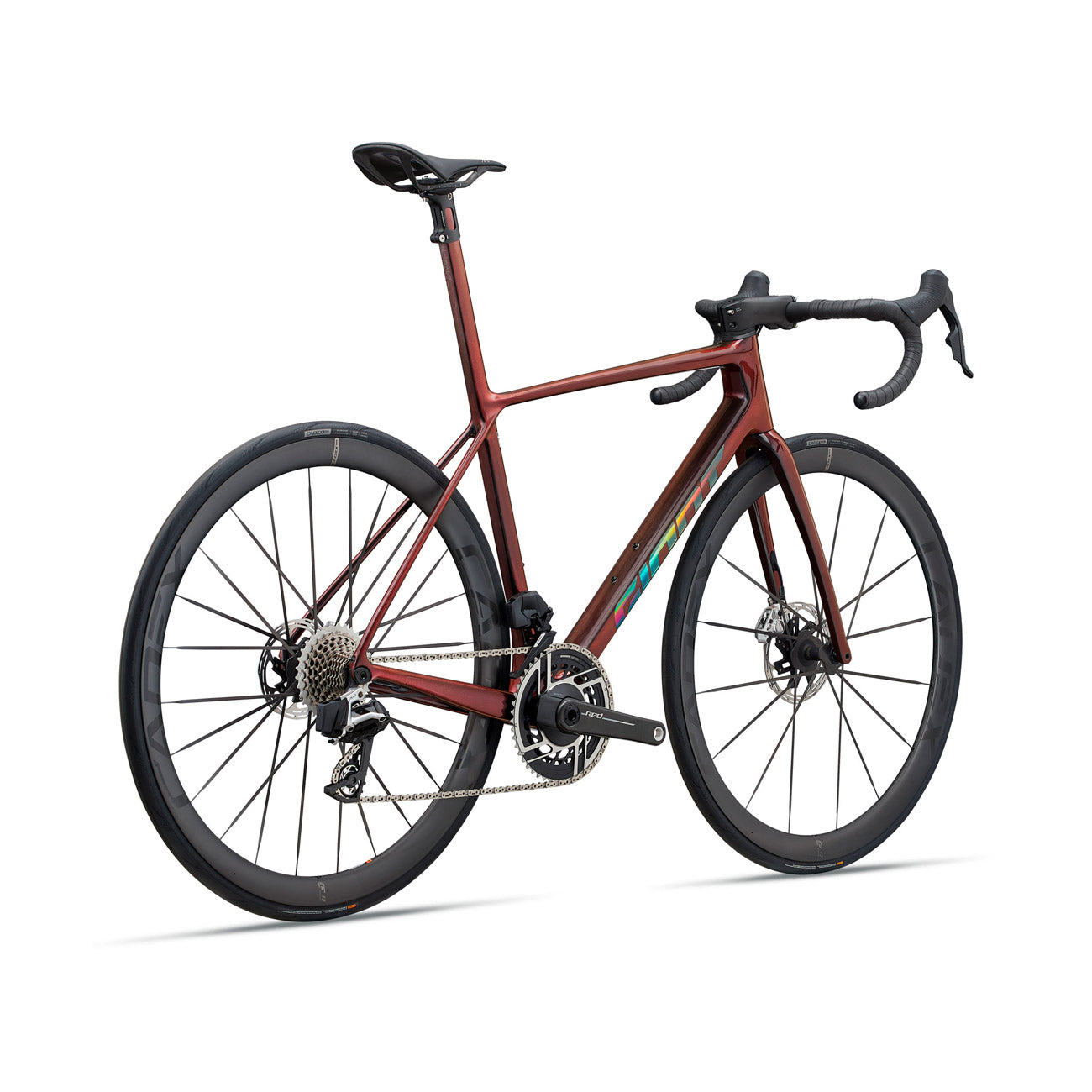 foto dettaglio bici da corsa in carbonio muscolare giant tcr advanced sl 0 2025 sram red
