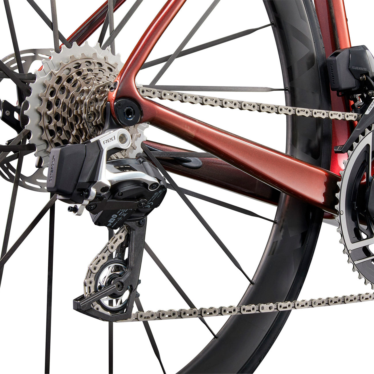 foto dettaglio deragliatore posteriore sram red axs