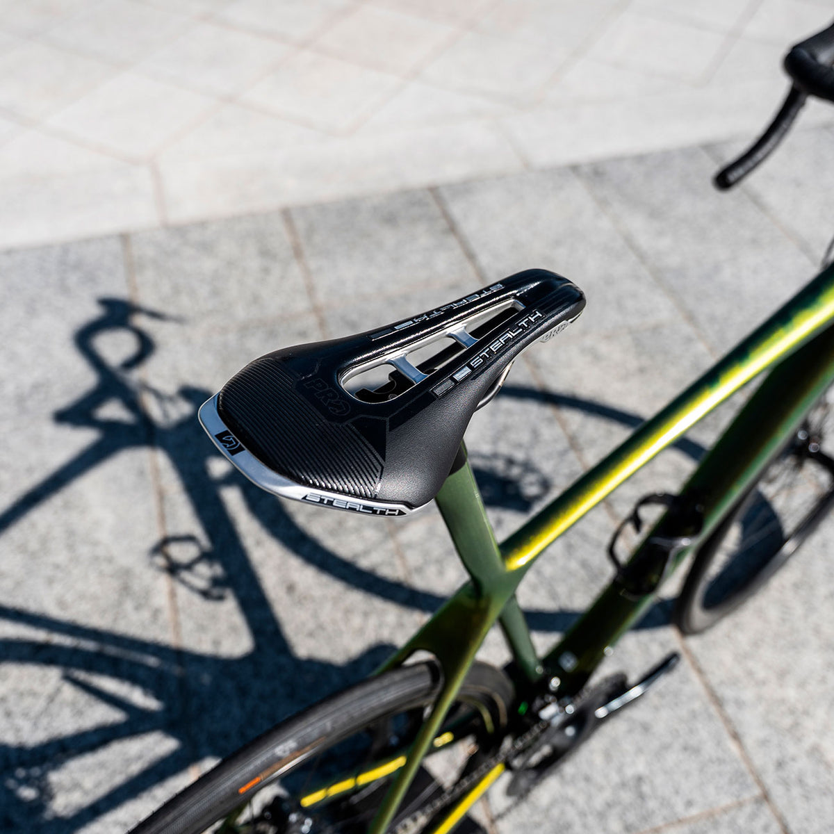Bici Usata Giant TCR advanced SL 2020 in carbonio foto dettaglio Sella PRO Stealth LTD Chrome
