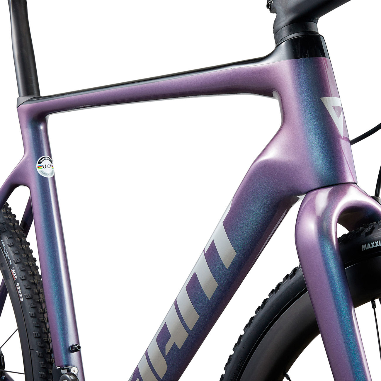 Giant TCX Advanced Pro 0 dettaglio colorazione Blue Dragonfly/Chrome