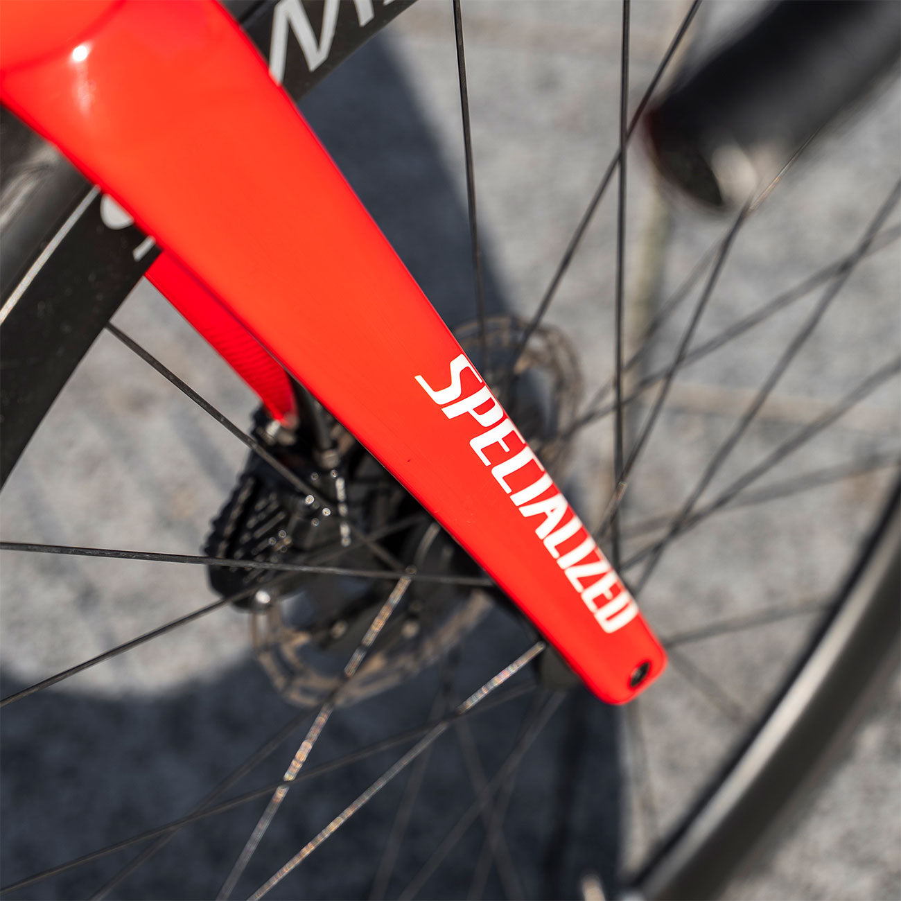 foto dettaglio forcella Specialized Tarmac S Works sl7