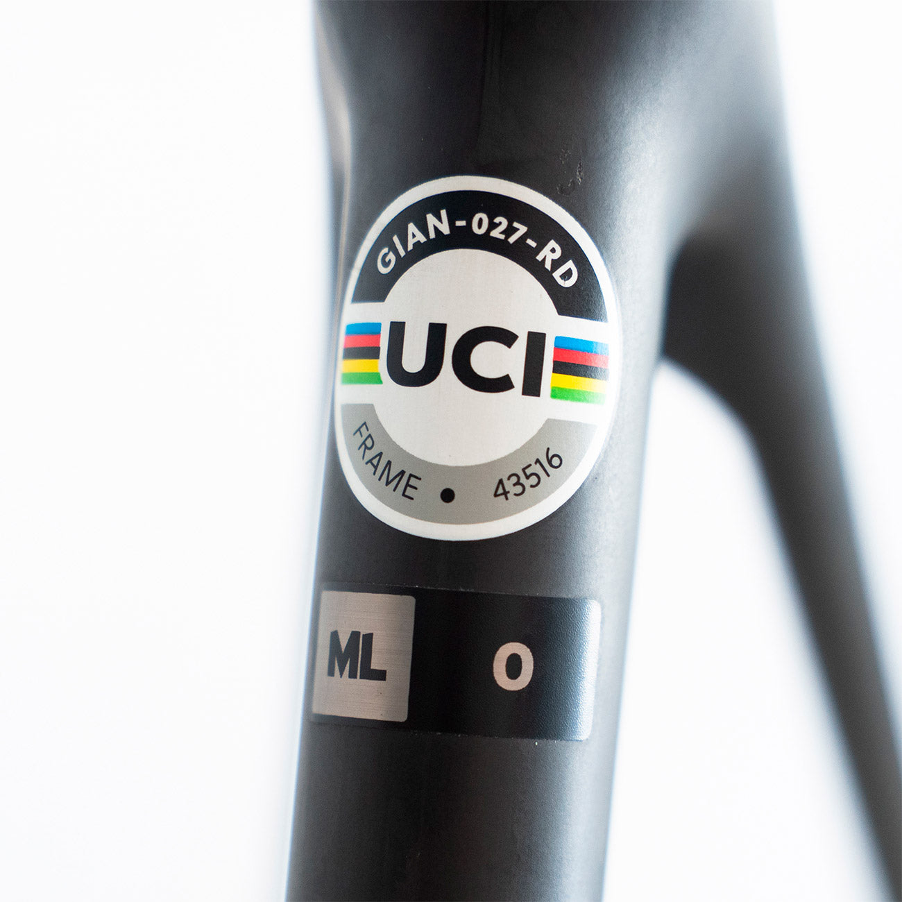 dettaglio taglia telaio giant tcr