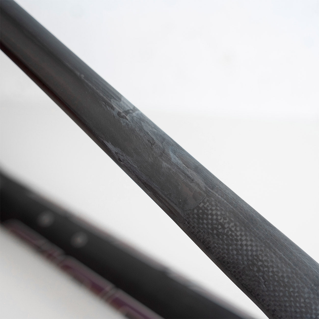 foto dettaglio riparazione carbonio tubo orizzontale