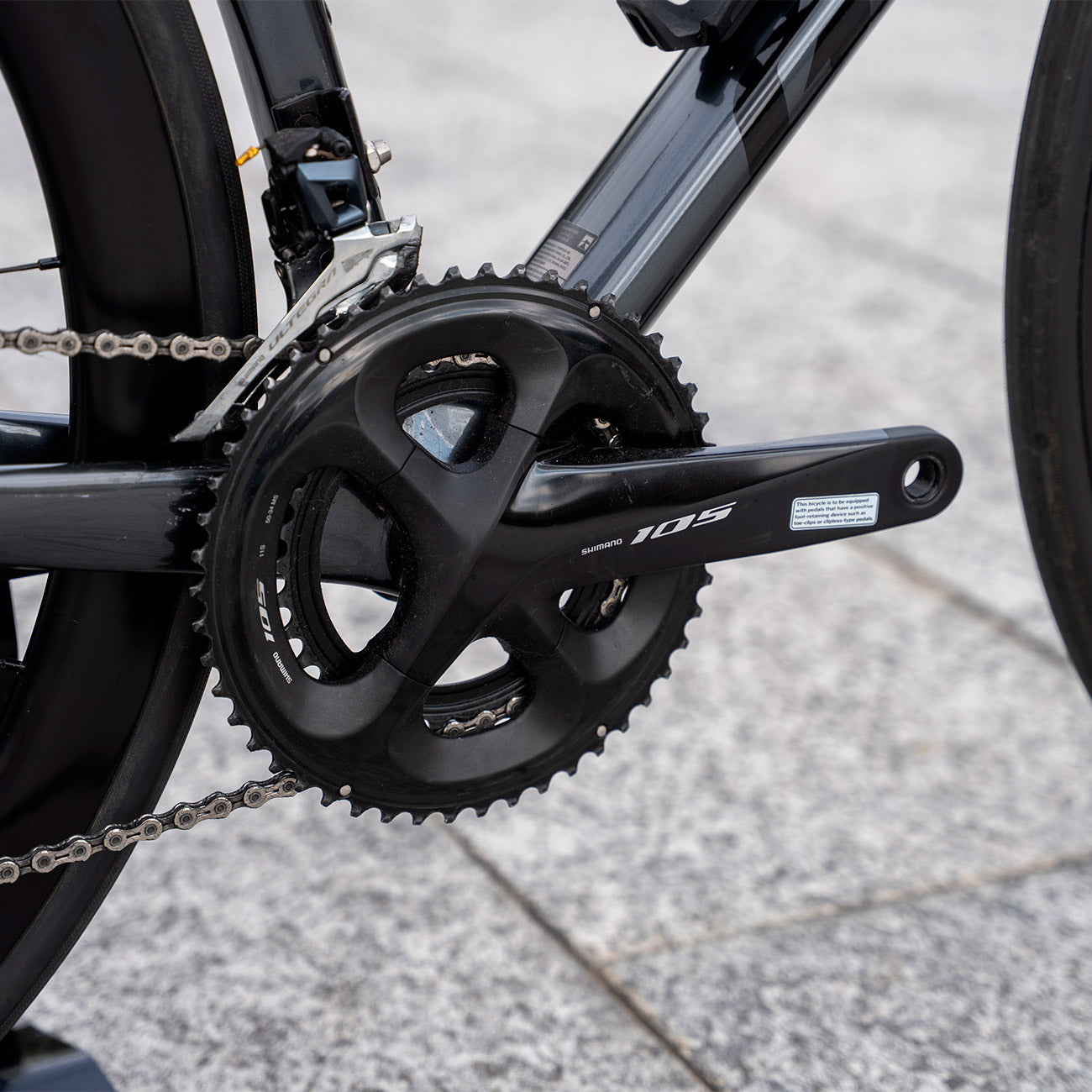 dettaglio Shimano 105 giant tcr advanced 1+ pro compact