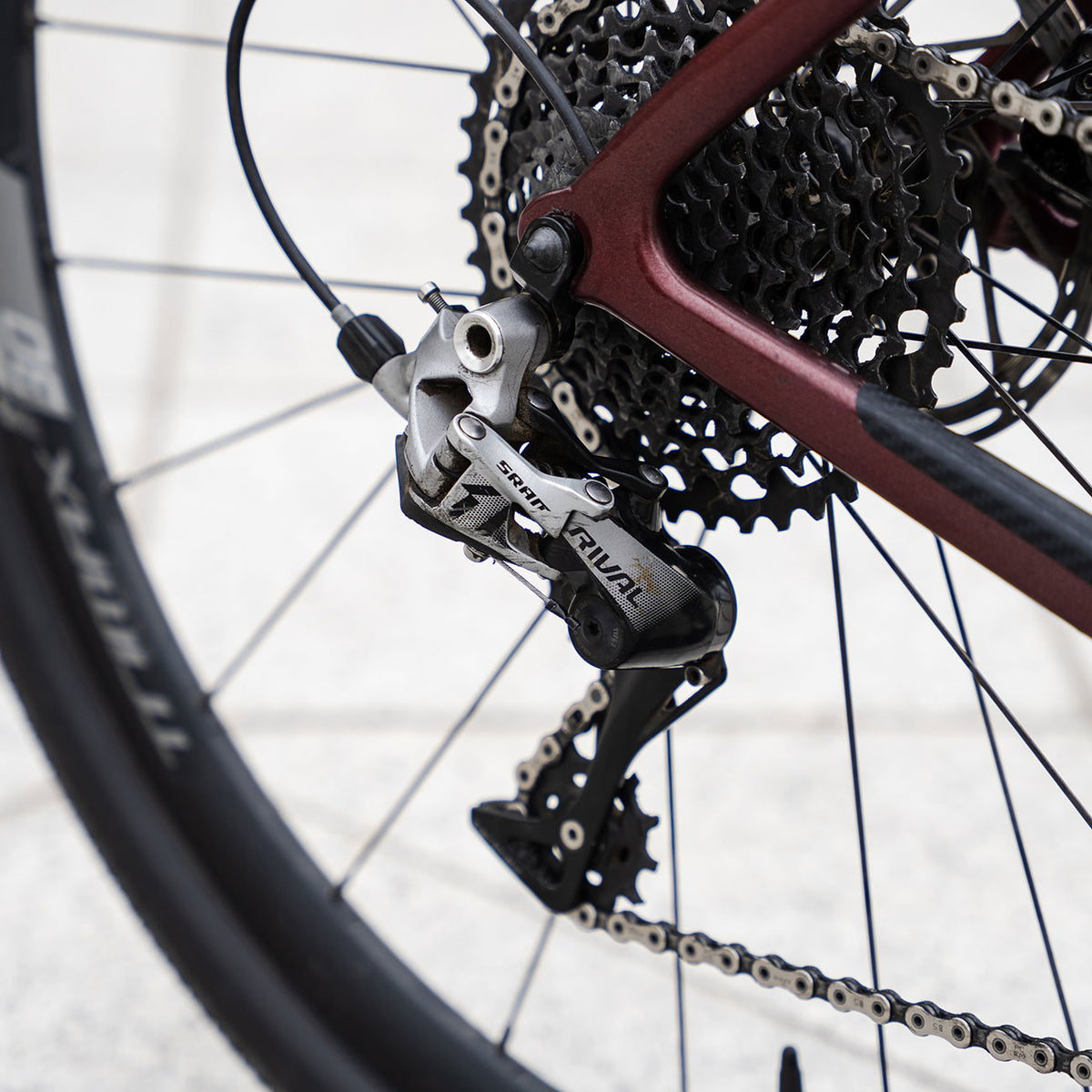 Bici Usata 3T Primo in carbonio taglia 50 dettaglio sram rival