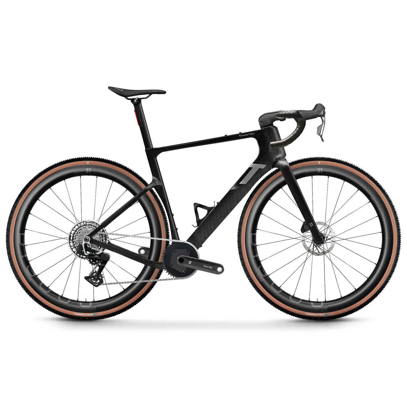 Bicicletta gravel carbonio 3T Racemax 2 ITALIA ì nero carbonio