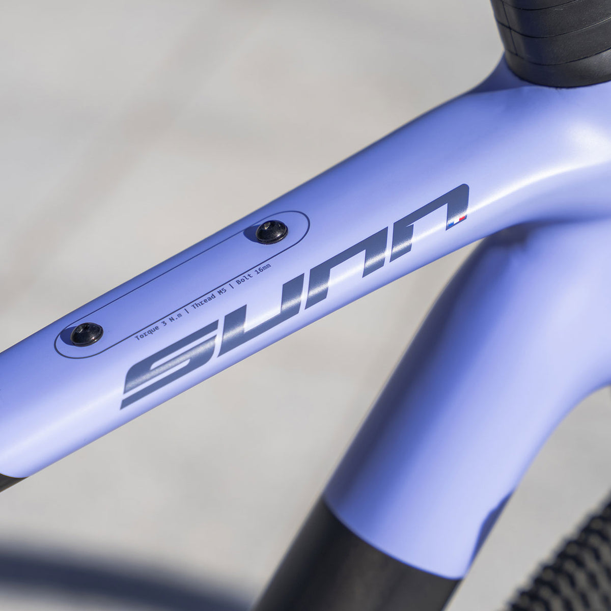 Bici Usata Sunn Venture Air S2 in carbonio dettaglio logo