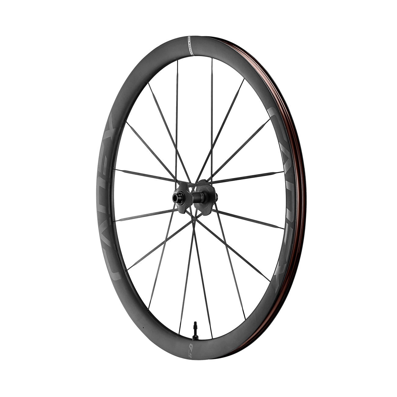 foto ruota in carbonio cadex max 40 disc vista frontale