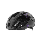 casco bicicletta liv colorazione nera e viola foto frontale