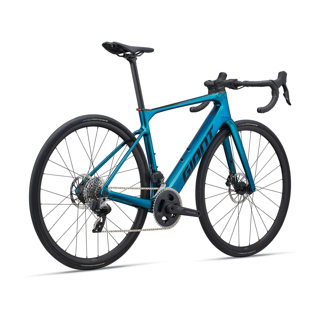 bicicletta da corsa elettrica giant defy advanced elite dettaglio foto bici completa