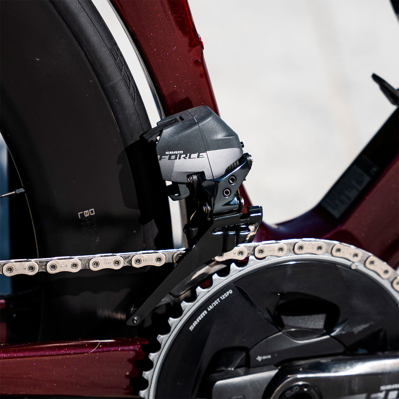 Bici Usata in carbonio Giant Propel Advanced SL 1 dettaglio sram force