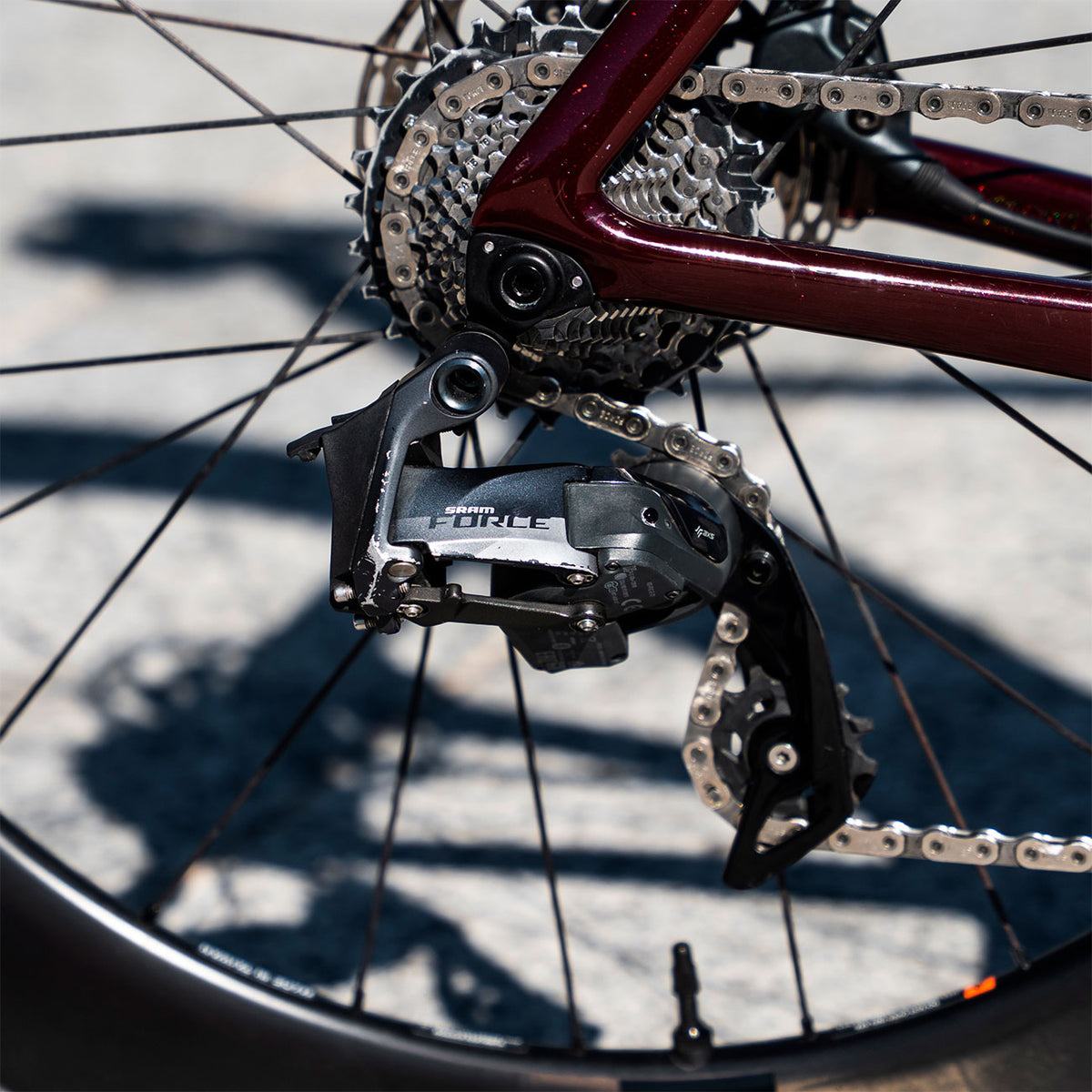 Bici Usata in carbonio Giant Propel Advanced SL 1 dettaglio sram force