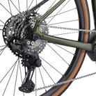 bicicletta gravel elettrica foto dettaglio deragliatore posteriore xt elettronico