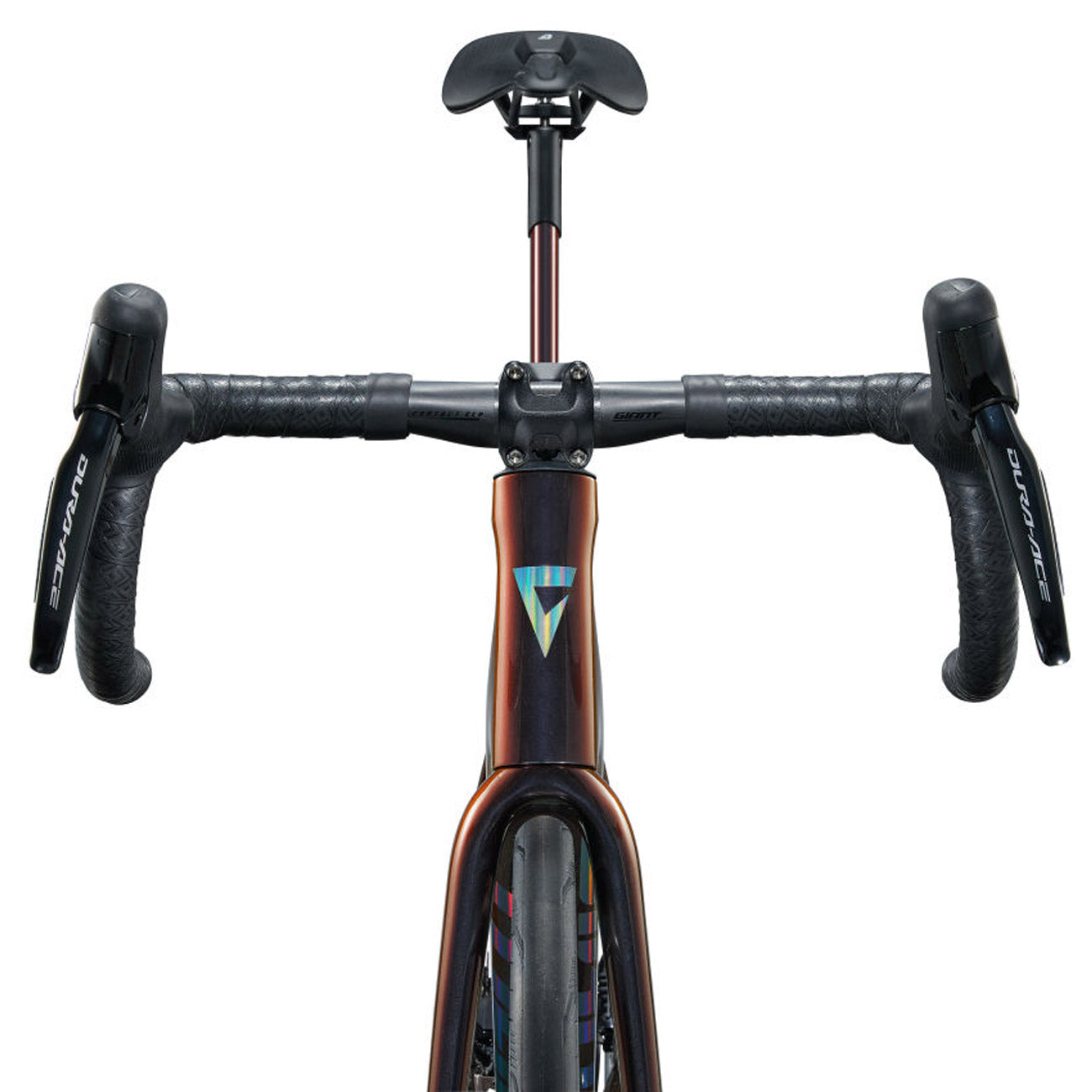 foto dettaglio bicicletta tcr frontale logo