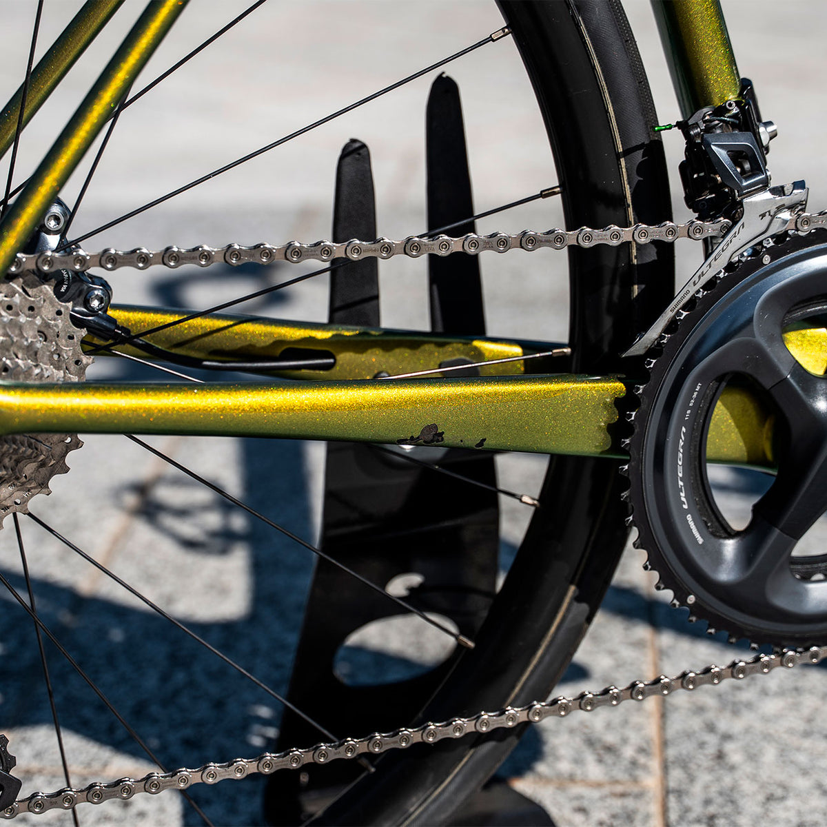 Bici Usata Giant TCR advanced SL 2020 in carbonio foto dettaglio difetto