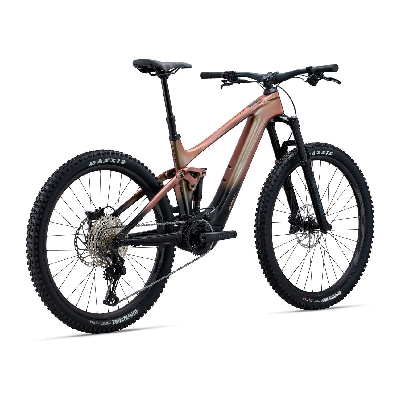 foto laterale Giant Trance X Advanced E+ Elite 3 bicicletta in carbonio e-bike Mtb
