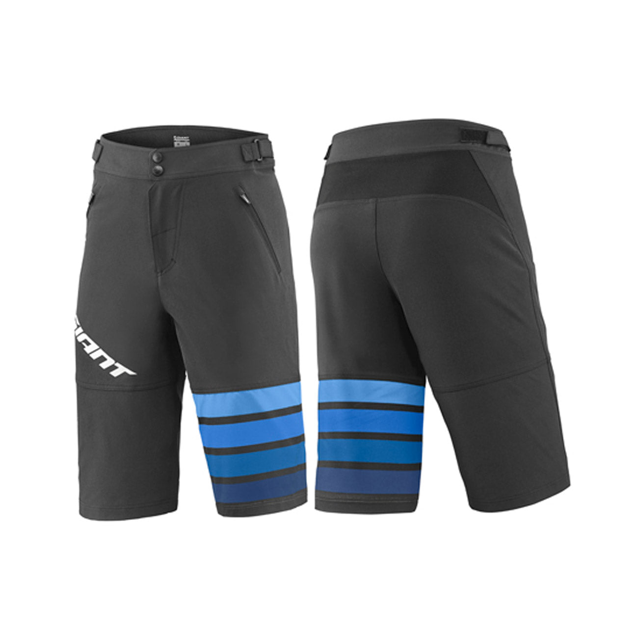 pantalone da ciclismo mountain bike giant transfer short blu