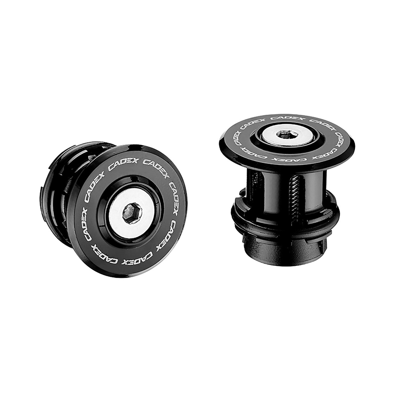 fotto dettaglio tappi expander cadex per nastro manubrio