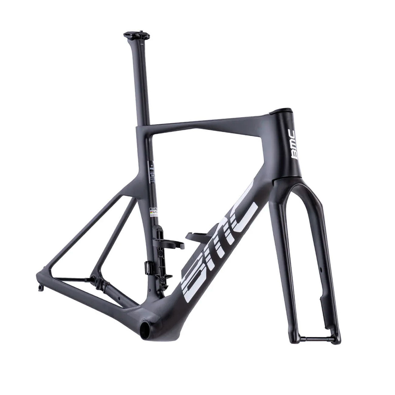 Foto frontale telaio BMC Teammachine R 01 Frameset VAR0 carbonio nero