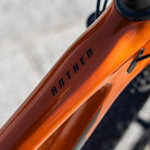 foto dettaglio logo bicicletta mtb giant anthem tubo orizzontale