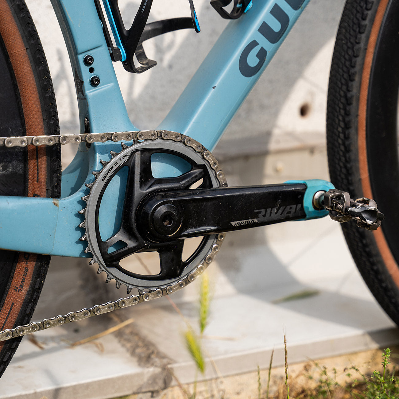 foto dettaglio guarnitura monocorona sram rival axs 